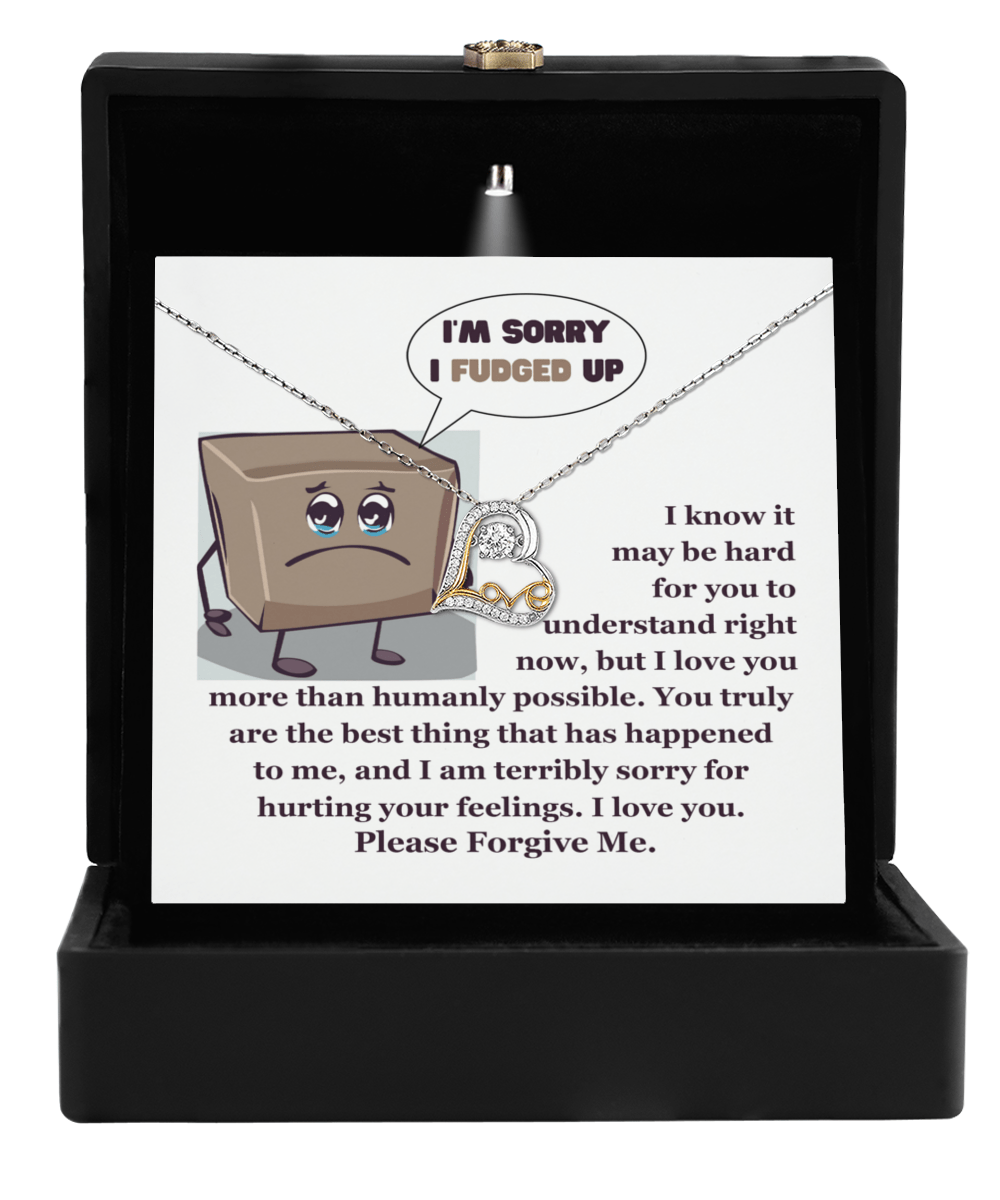 I'm Sorry I Fudged Up - Love Dancing Necklace - Real Rad Boutique