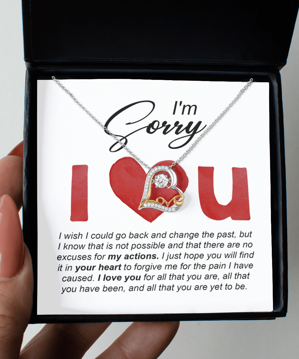 "I'm Sorry, I Love You" Card - Love Dancing Necklace - Real Rad Boutique