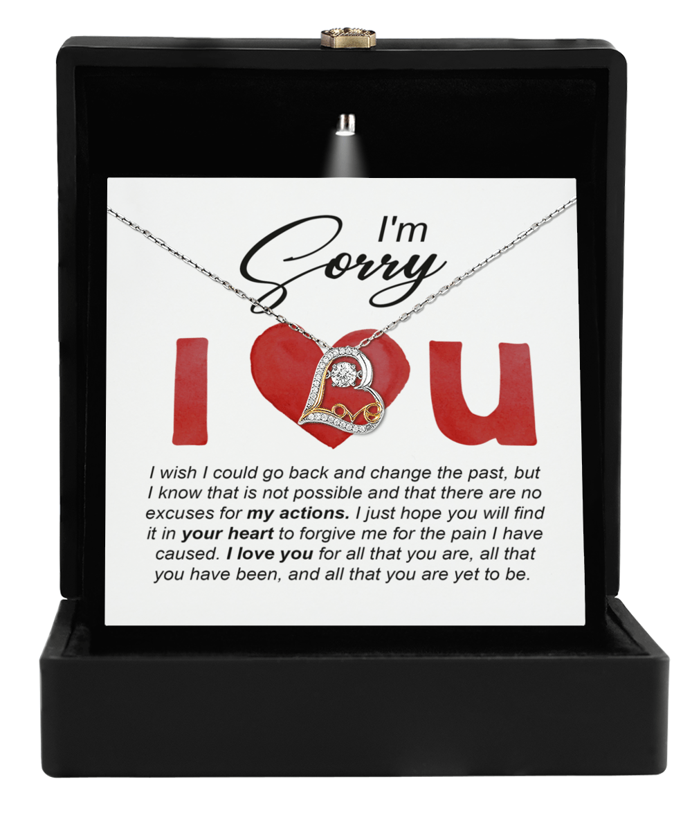 "I'm Sorry, I Love You" Card - Love Dancing Necklace - Real Rad Boutique