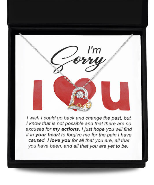 "I'm Sorry, I Love You" Card - Love Dancing Necklace - Real Rad Boutique