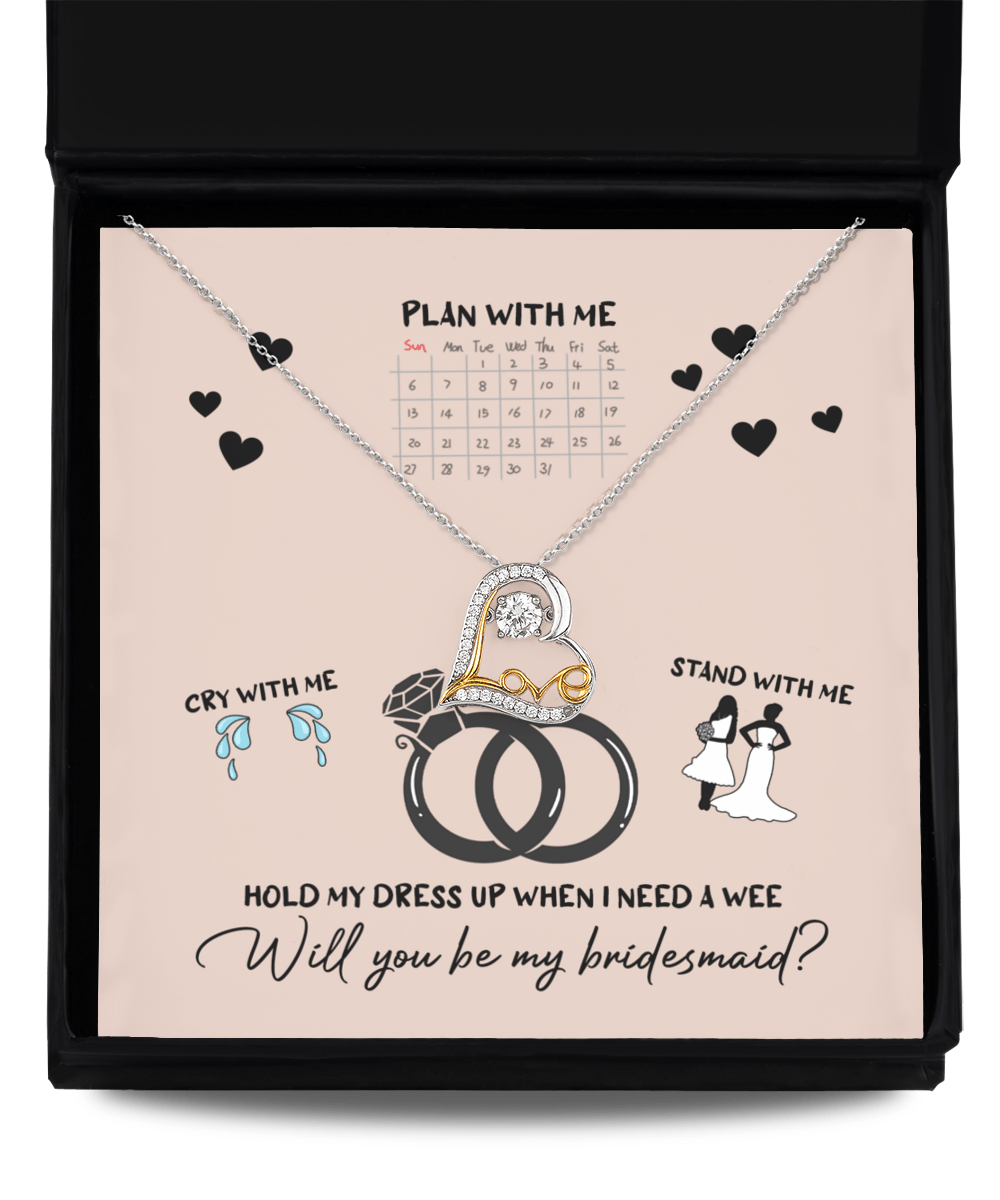 It's My Turn to Pop the Question - Love Dancing Necklace - Real Rad Boutique