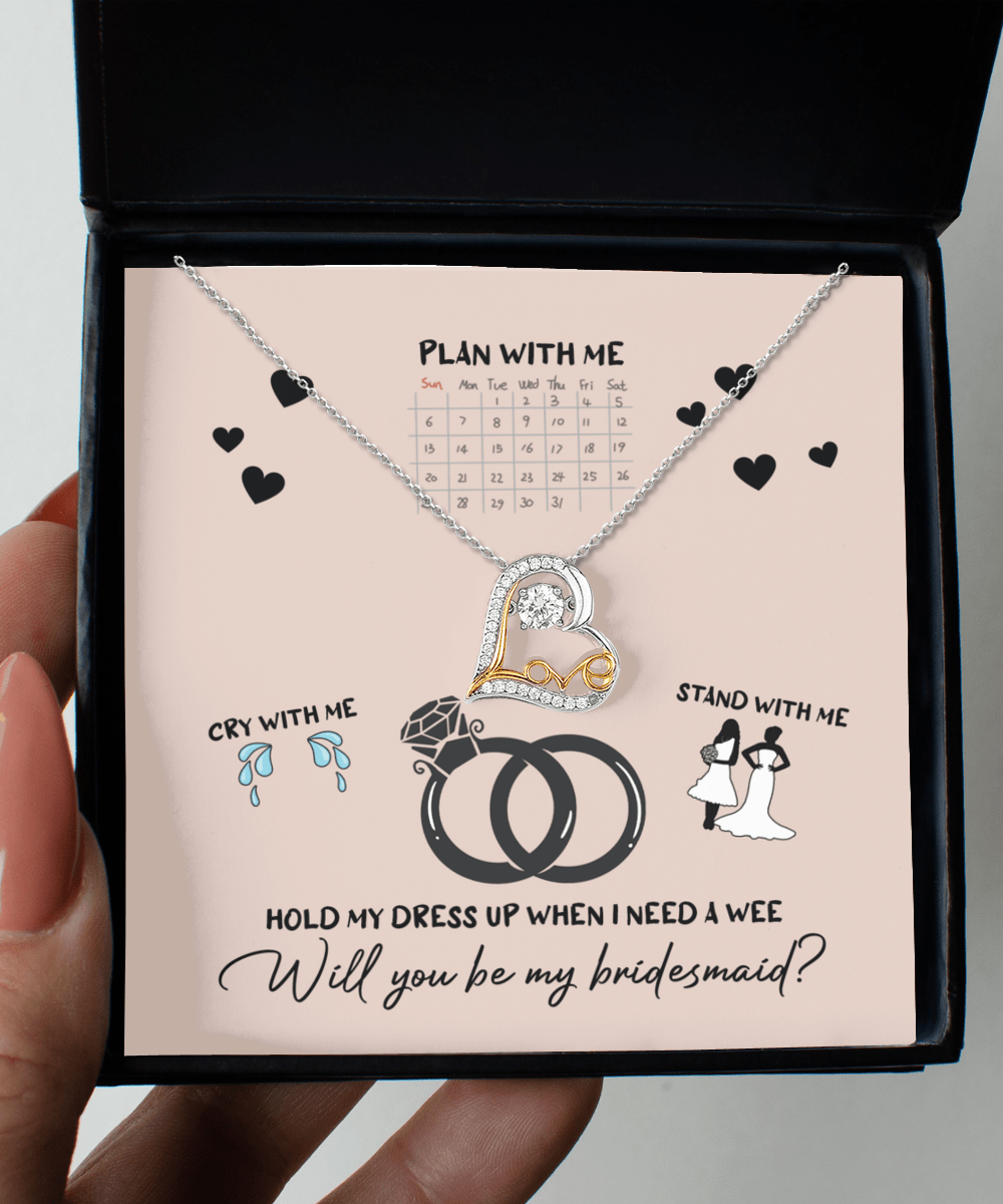 It's My Turn to Pop the Question - Love Dancing Necklace - Real Rad Boutique