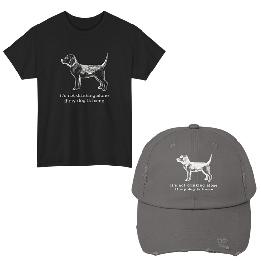 It's Not Drinking Alone T - Shirt & Cap Bundle - Real Rad Boutique