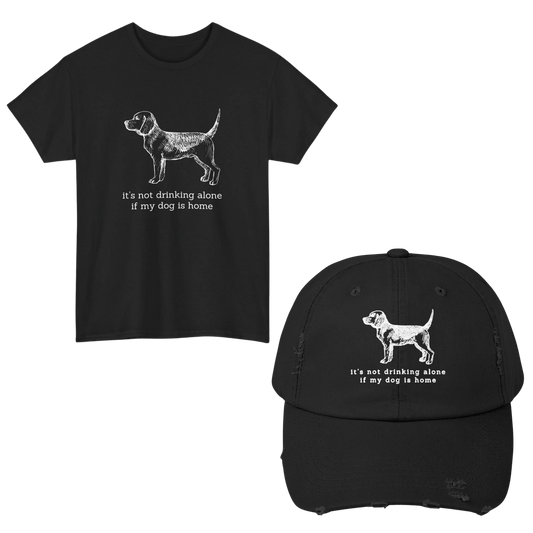 It's Not Drinking Alone T - Shirt & Cap Bundle - Real Rad Boutique