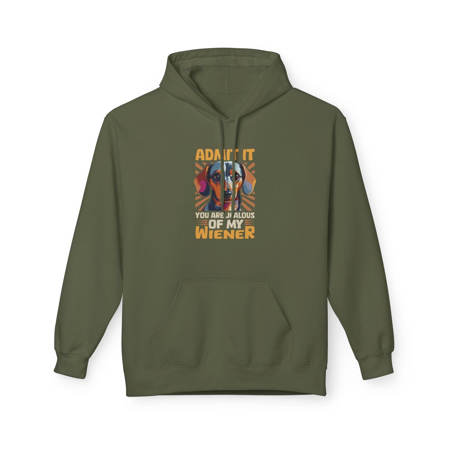 Jealous Of My Wiener? - Softstyle Fleece Hoodie - Real Rad Boutique