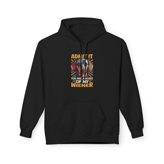 Jealous Of My Wiener? - Softstyle Fleece Hoodie - Real Rad Boutique