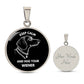 Keep Calm & Hug Your Wiener - Circle Pendant - Real Rad Boutique