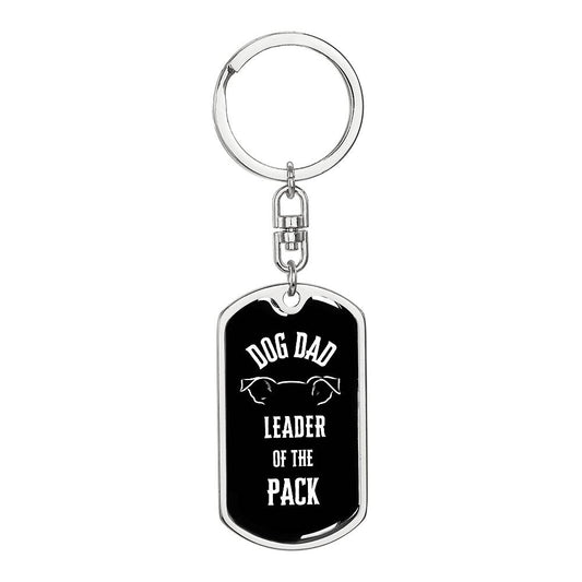 Leader of the Pack - Dog Tag with Swivel Keychain - Real Rad Boutique