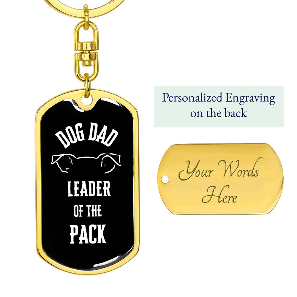 Leader of the Pack - Dog Tag with Swivel Keychain - Real Rad Boutique