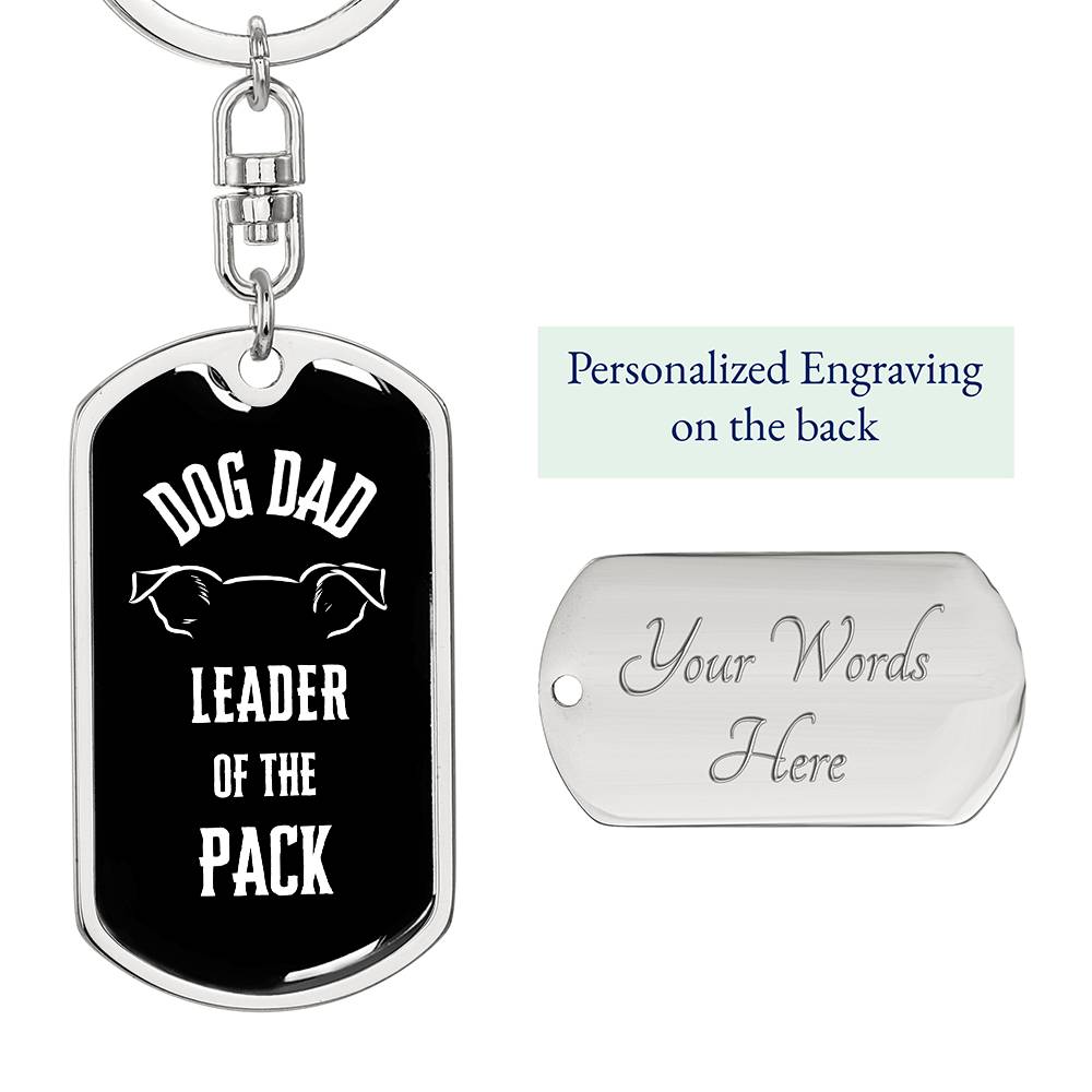 Leader of the Pack - Dog Tag with Swivel Keychain - Real Rad Boutique