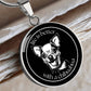 Life Is Great With A Chihuahua - Circle Necklace - Real Rad Boutique