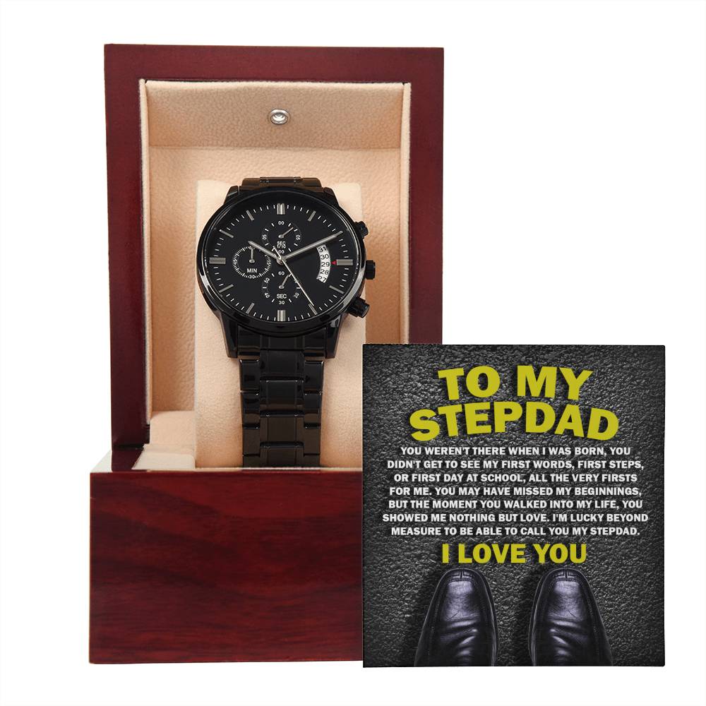 Lucky to Have You - Black Chronograph Watch - Real Rad Boutique