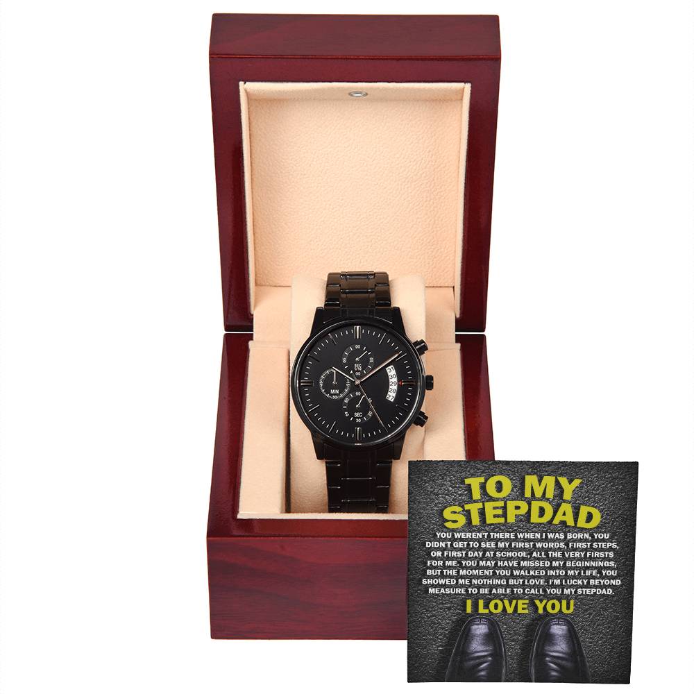 Lucky to Have You - Black Chronograph Watch - Real Rad Boutique