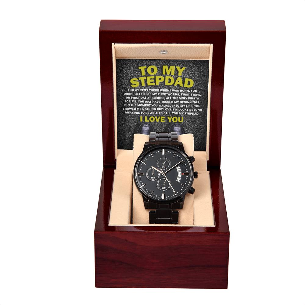 Lucky to Have You - Black Chronograph Watch - Real Rad Boutique