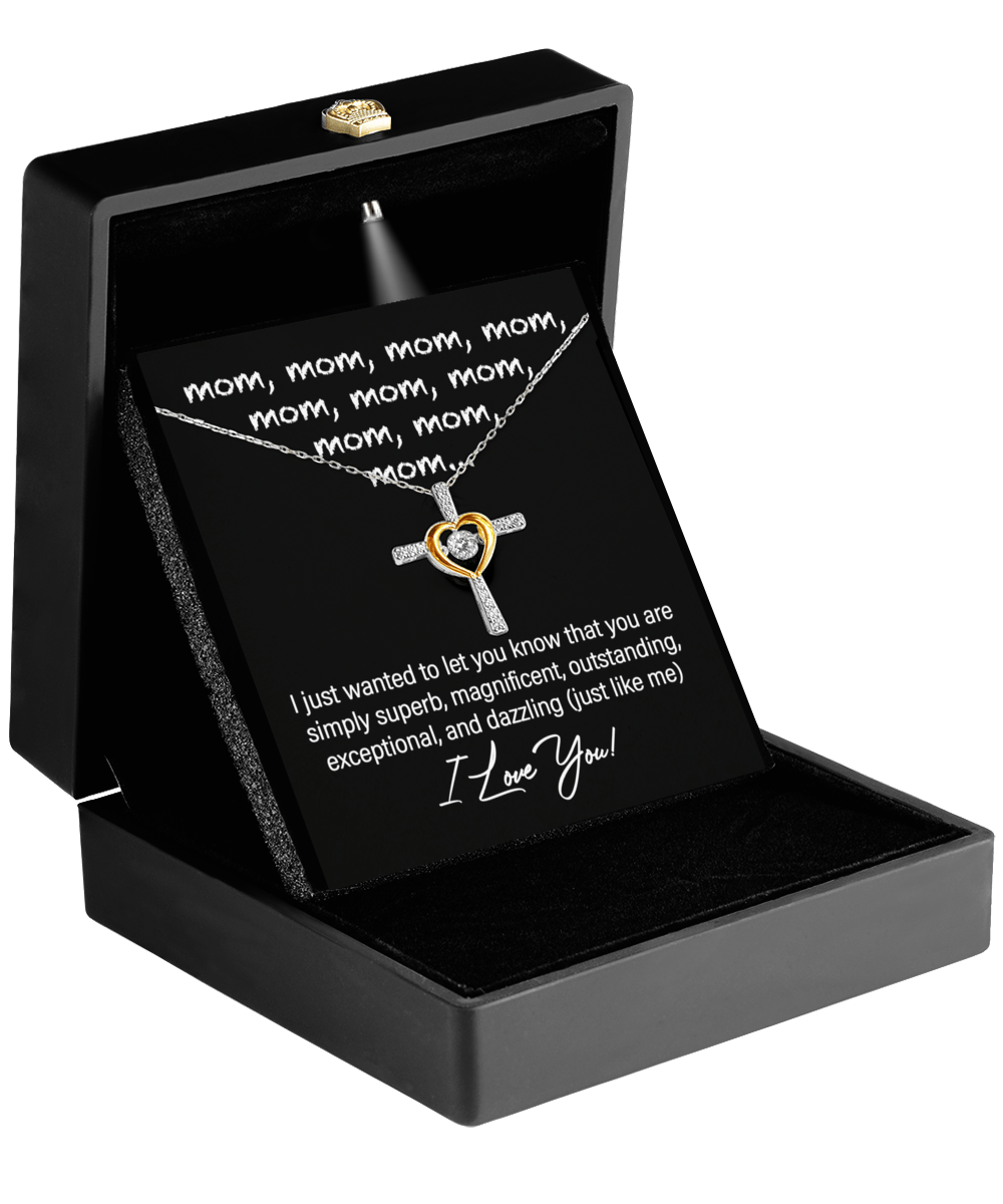 Magnificent Mom - Love Cross Necklace - Real Rad Boutique