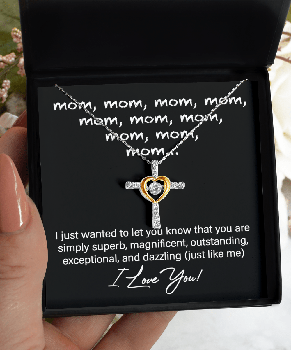 Magnificent Mom - Love Cross Necklace - Real Rad Boutique