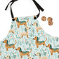 Minty Floral Paws - Dachshund Apron - Real Rad Boutique