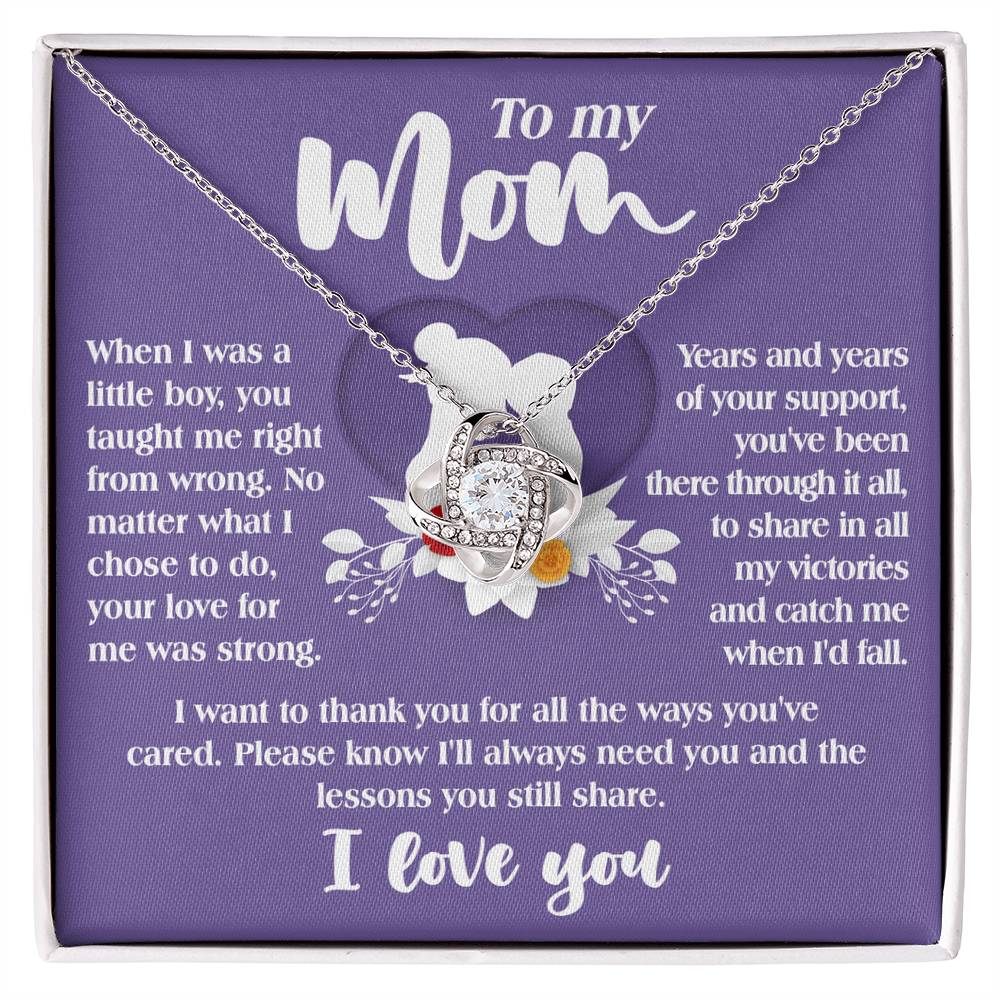 Mom Guiding Light - Love Knot Necklace - Real Rad Boutique