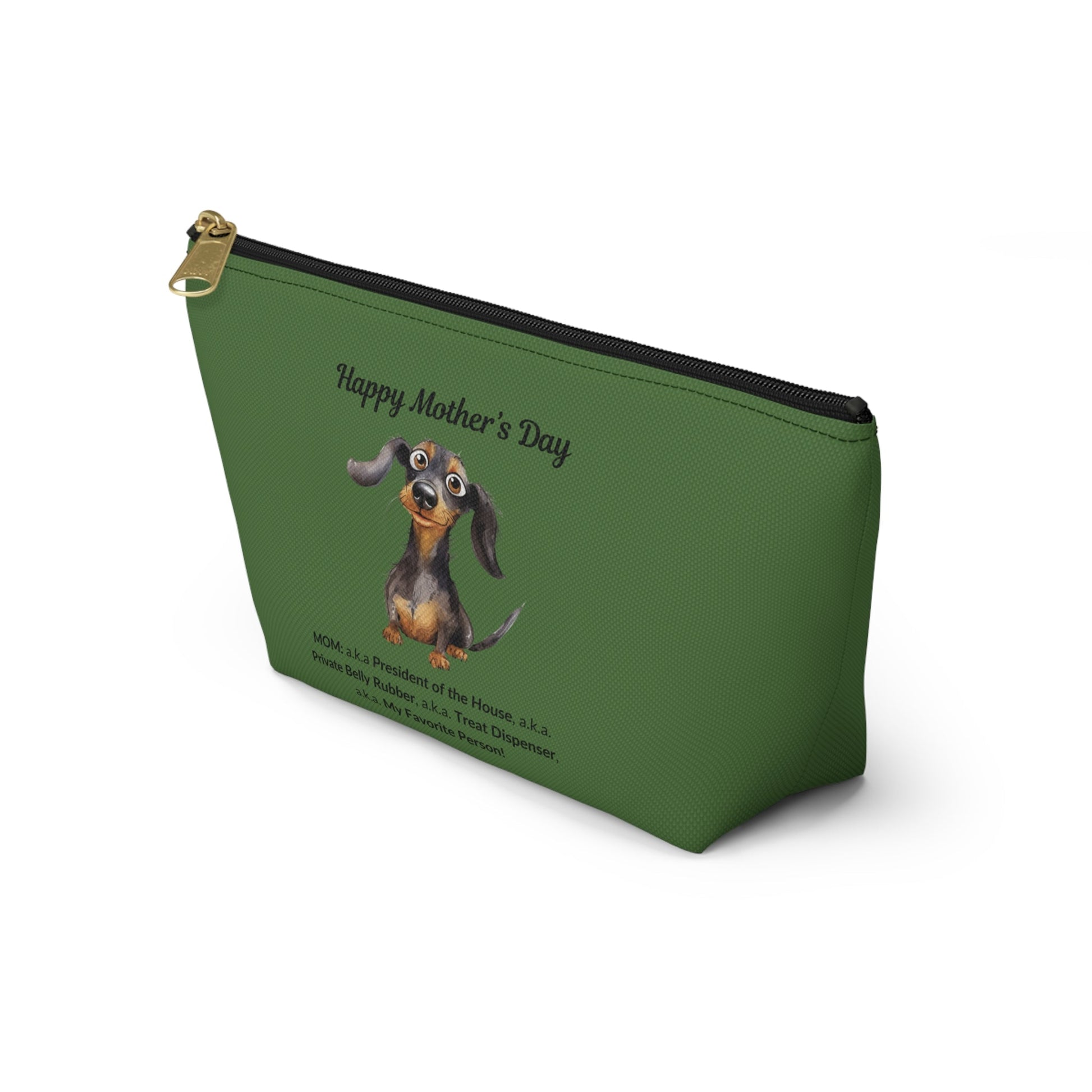 Mom: President of Pawsitivity - Accessory Pouch - Real Rad Boutique