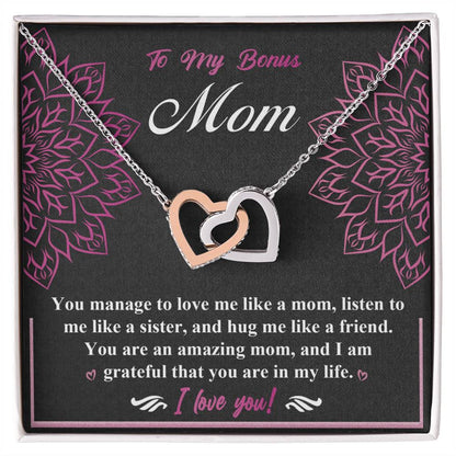 Mom, Sister, Friend - Interlocking Hearts Necklace - Real Rad Boutique