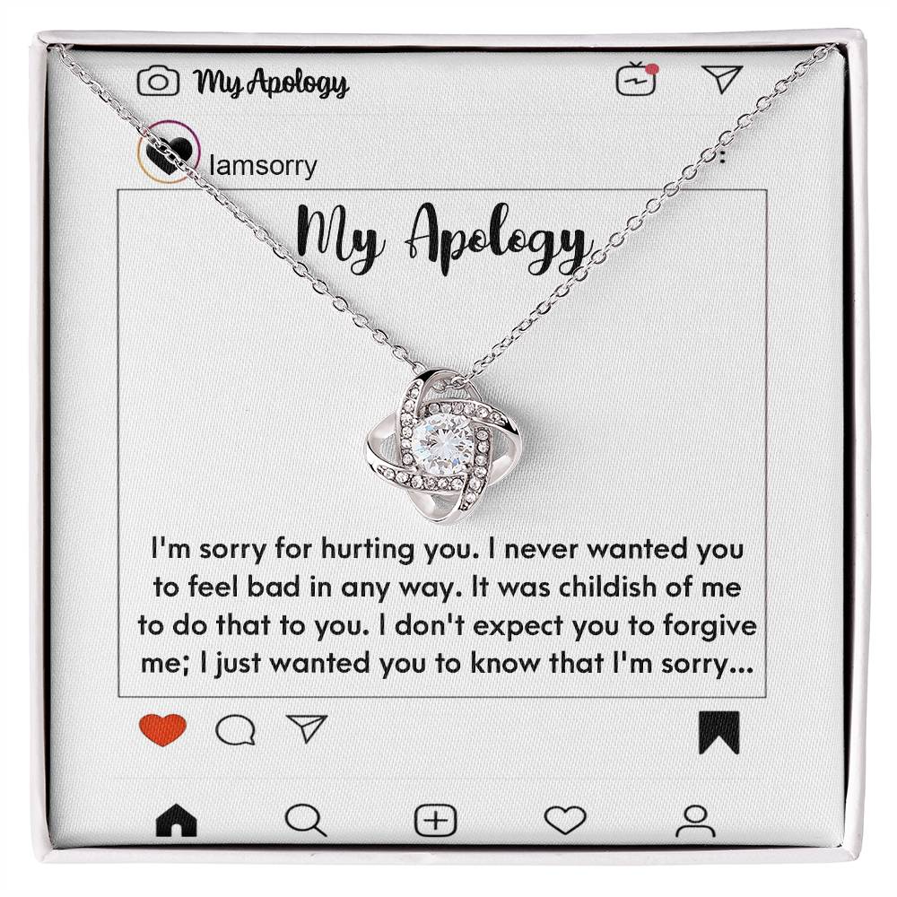 My Apology - Love Knot Necklace - Real Rad Boutique