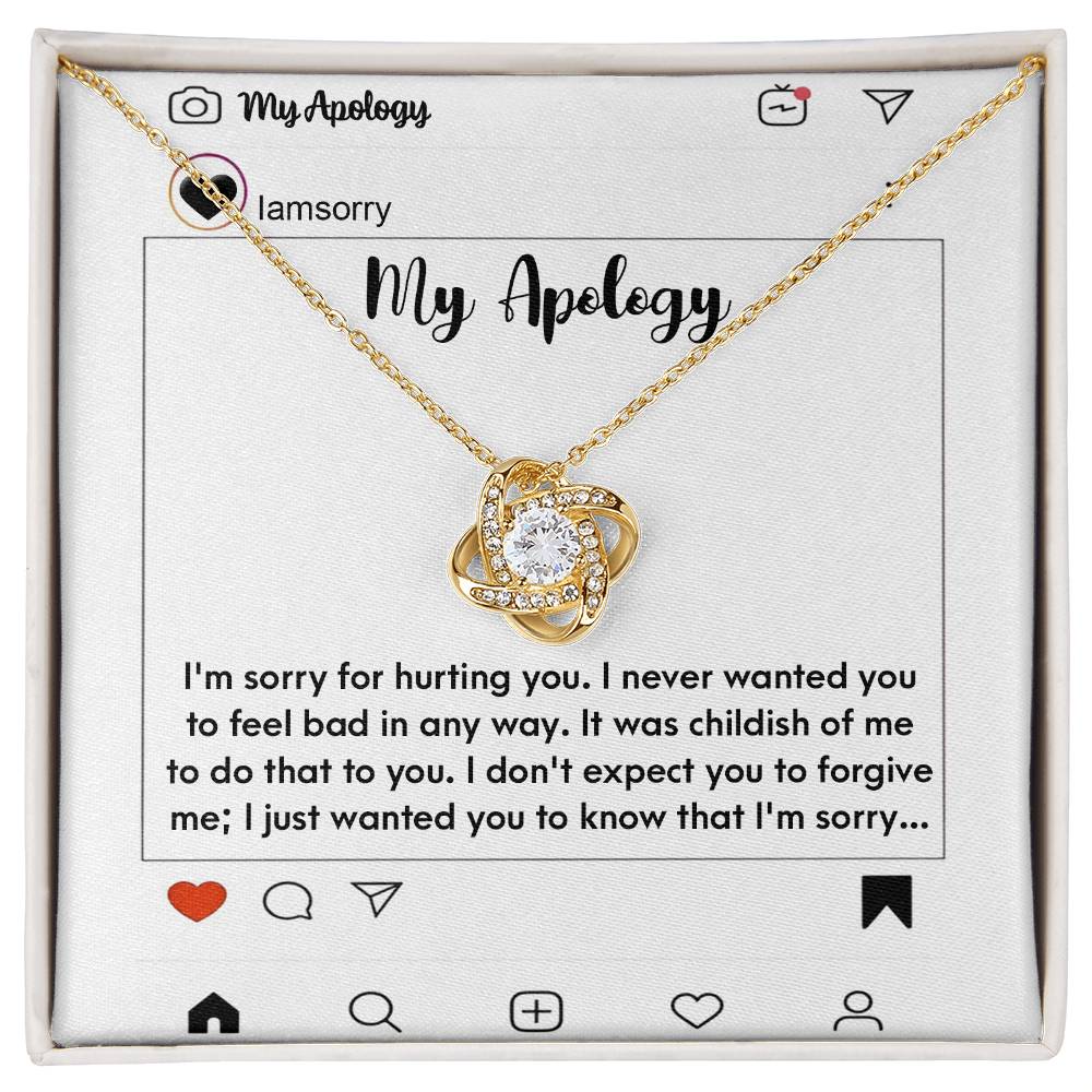 My Apology - Love Knot Necklace - Real Rad Boutique