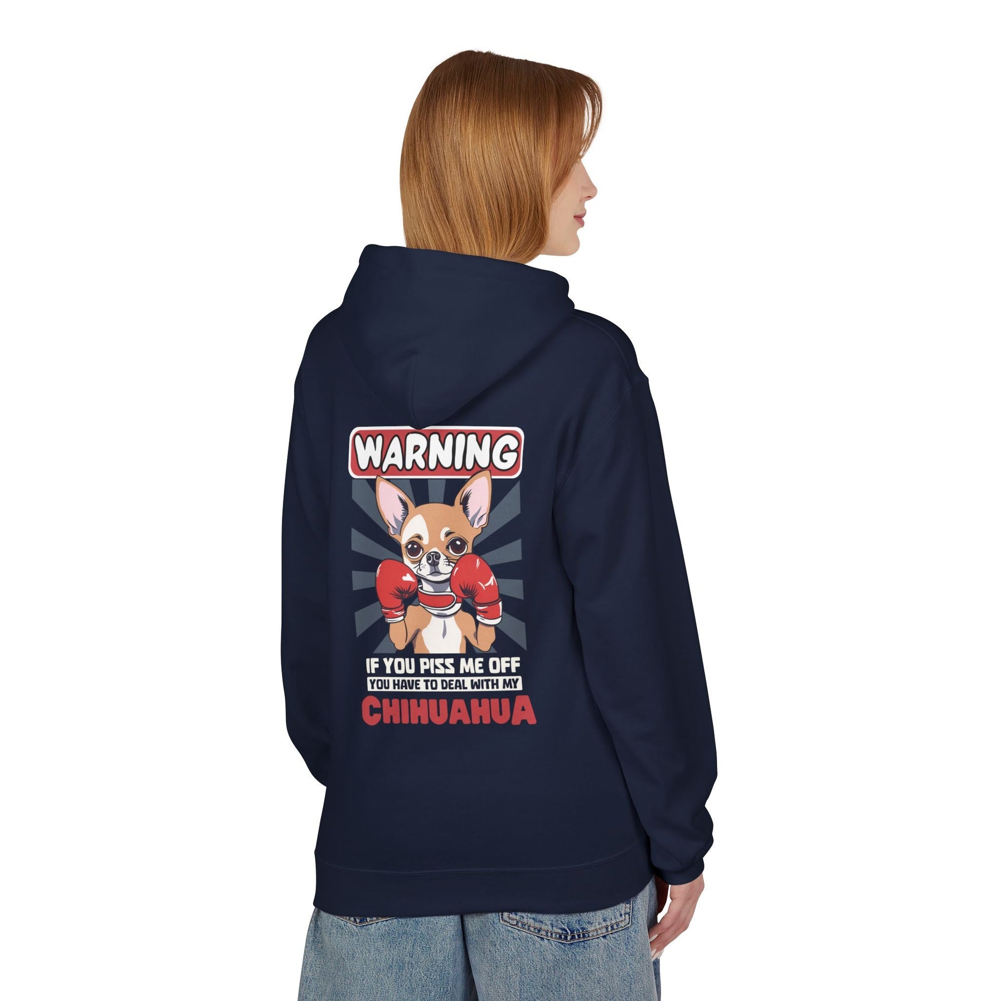 My Chihuahua Means Business - Softstyle Hoodie - Real Rad Boutique