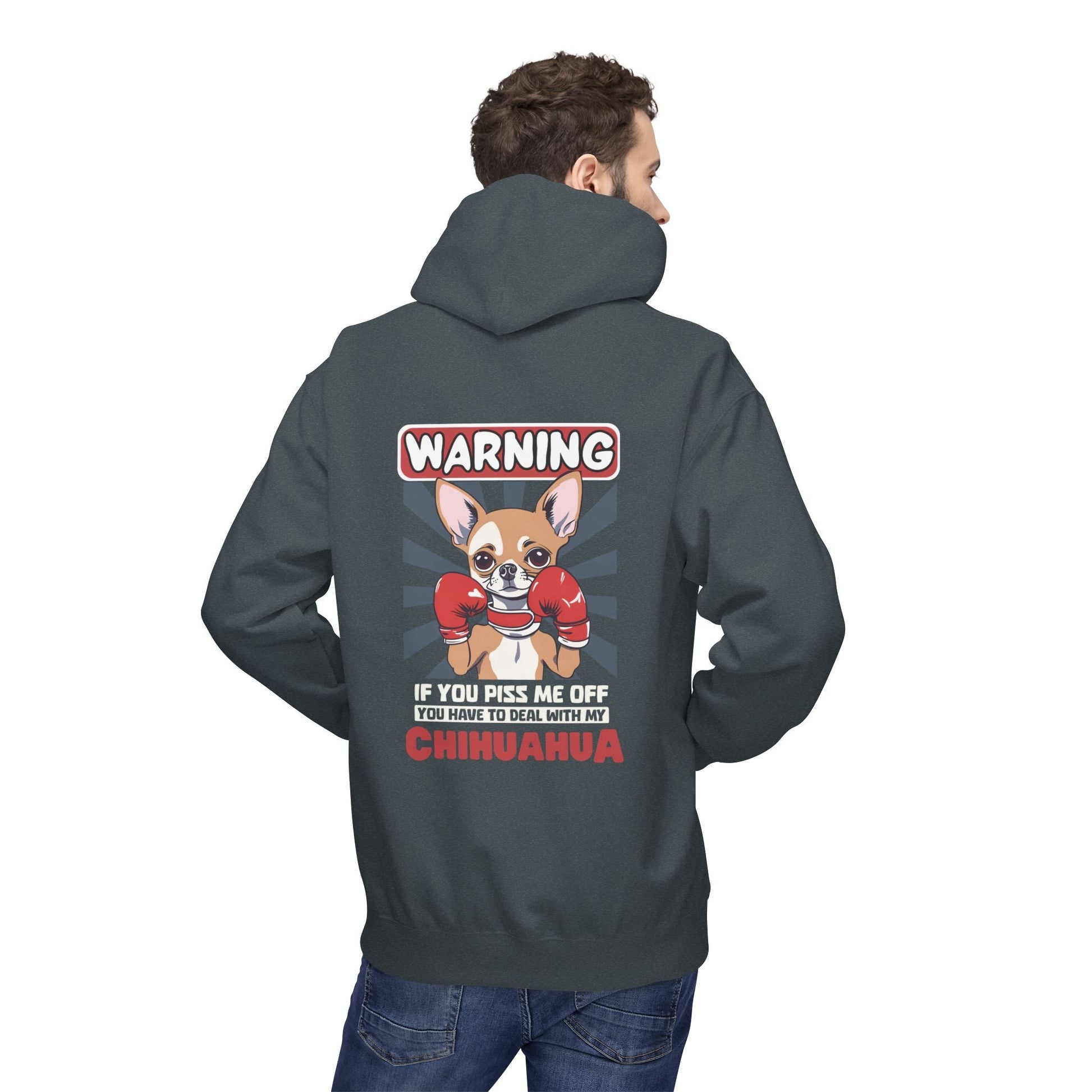 My Chihuahua Means Business - Softstyle Hoodie - Real Rad Boutique