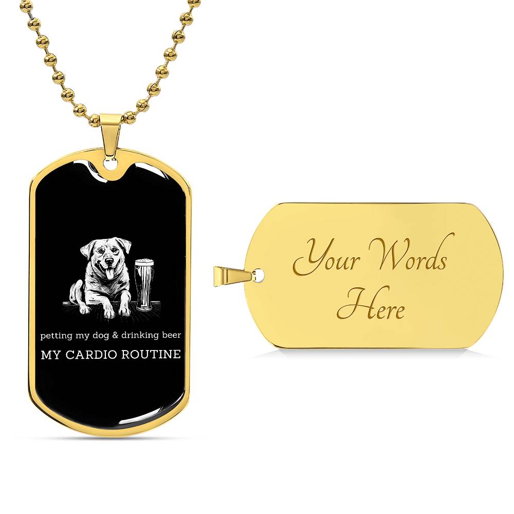 My Dog & Beer - Dog Tag - Real Rad Boutique