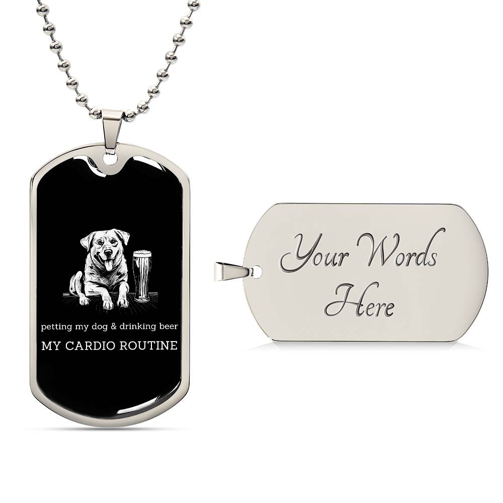 My Dog & Beer - Dog Tag - Real Rad Boutique