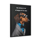 My Wiener is in a League of Its Own - Matte Canvas, Black Frame - Real Rad Boutique