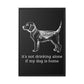 Not Drinking Alone - Matte Canvas, Black Frame - Real Rad Boutique