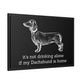 Not Drinking Alone - Matte Canvas, Black Frame - Real Rad Boutique