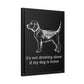 Not Drinking Alone - Matte Canvas, Black Frame - Real Rad Boutique