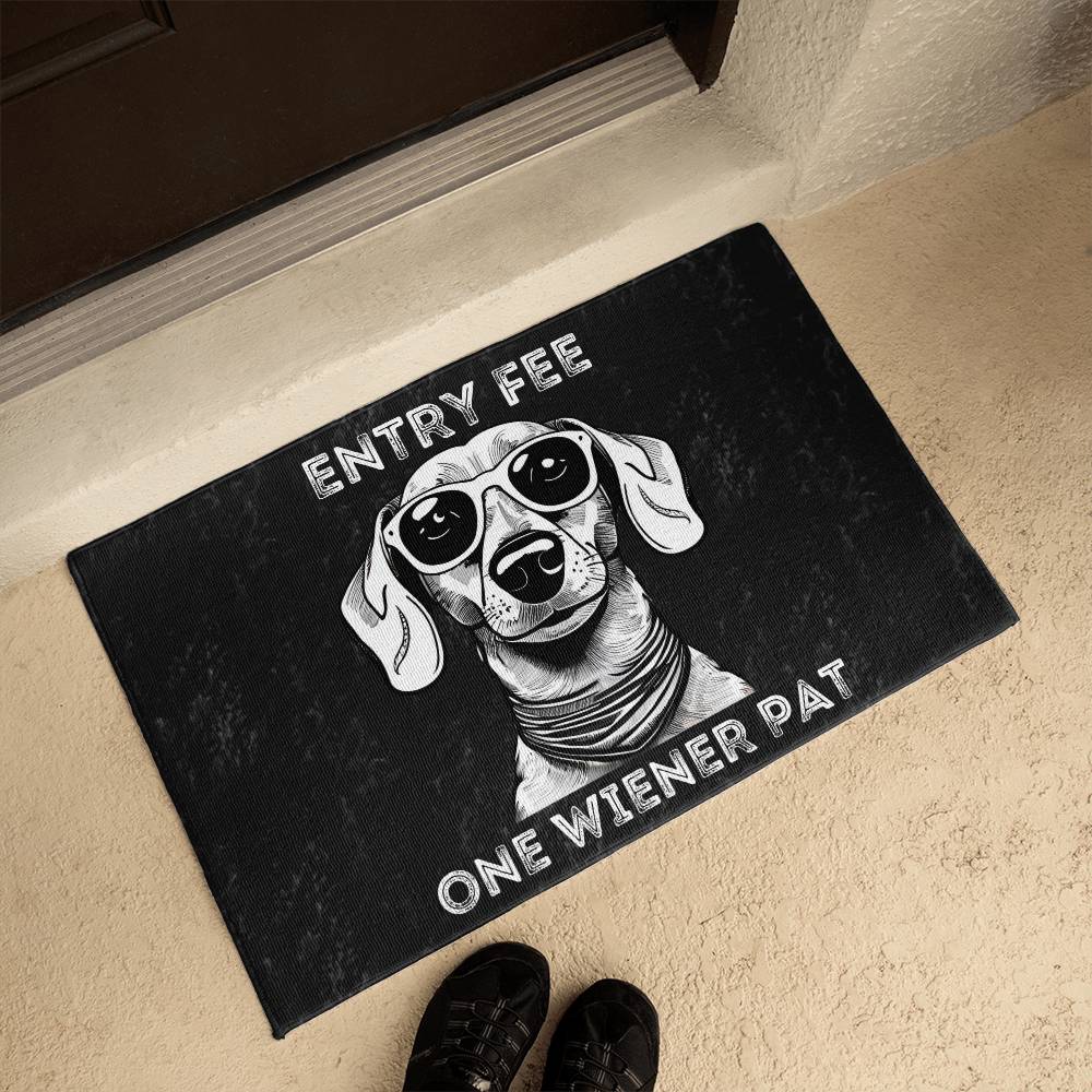 One Wiener Pat - Welcome Mat - Real Rad Boutique