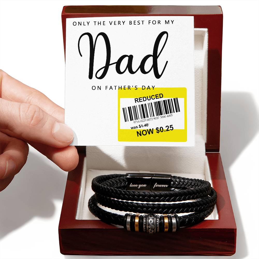 Only The Best For Dad - Love You Forever Bracelet - Real Rad Boutique