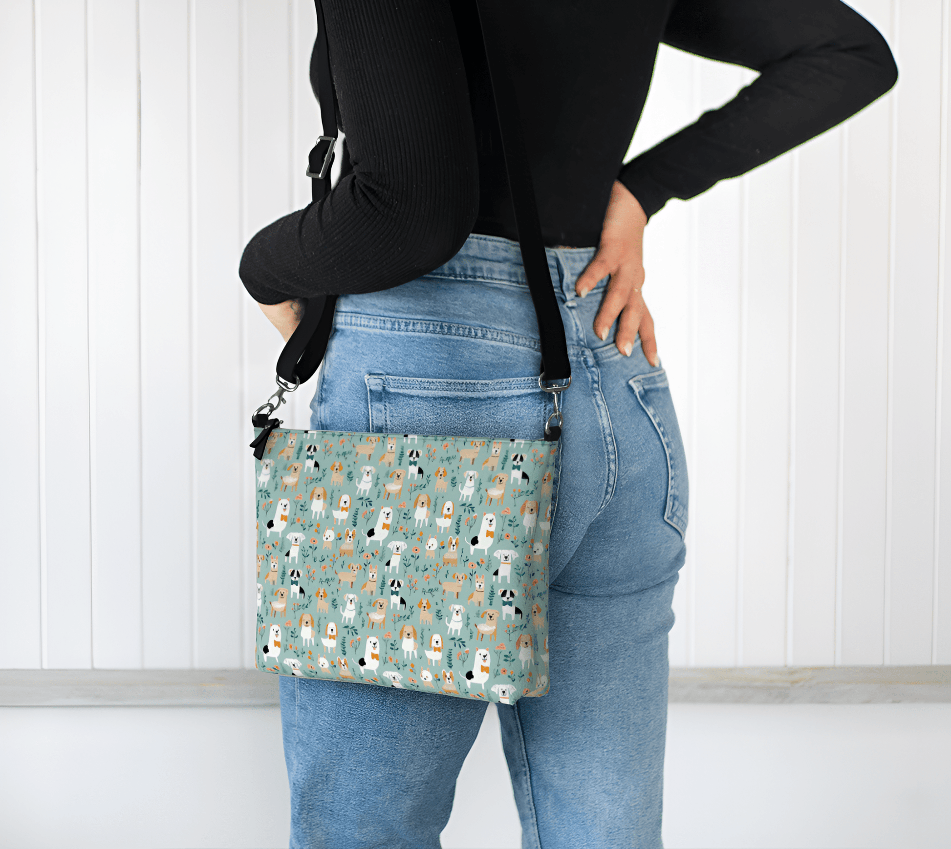 Paws and Petals - Vegan Leather Crossbody Purse - Real Rad Boutique