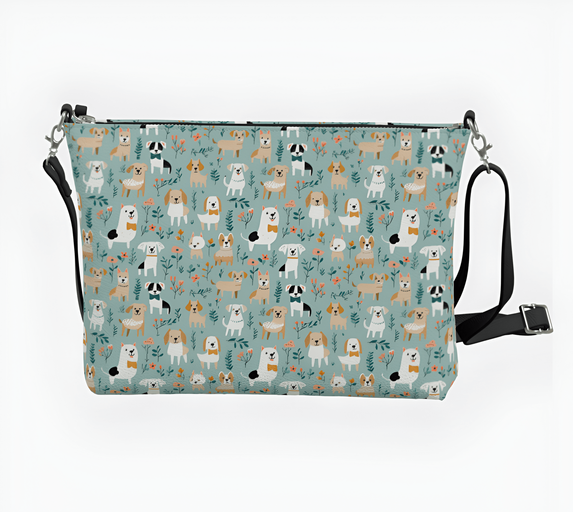 Paws and Petals - Vegan Leather Crossbody Purse - Real Rad Boutique