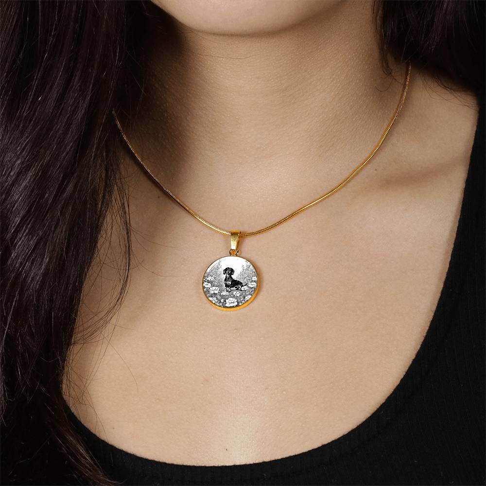 Paws in Bloom - Circle Pendant - Real Rad Boutique