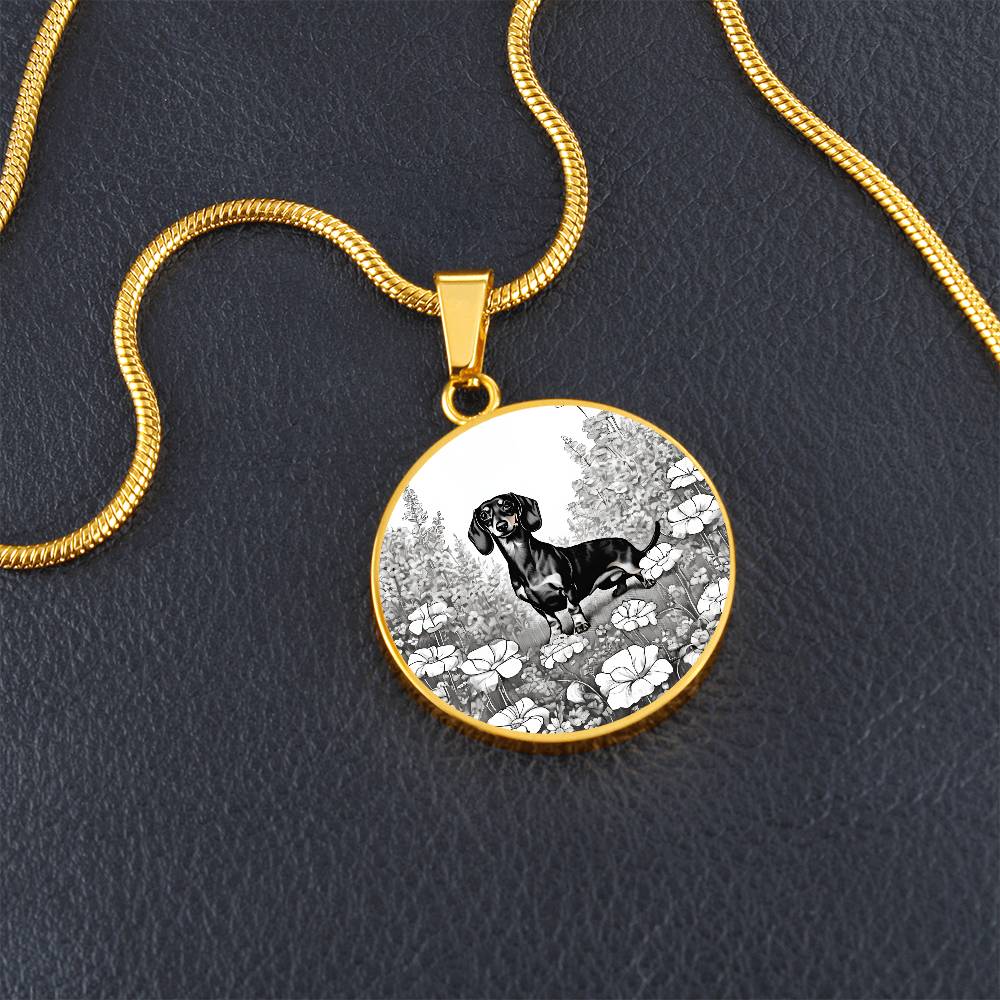 Paws in Bloom - Circle Pendant - Real Rad Boutique