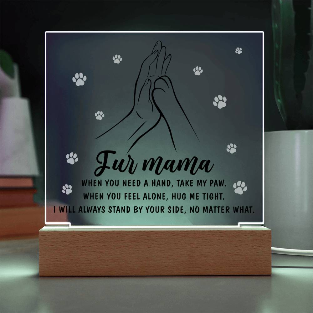 Paws of Love - Acrylic Square Plaque - Real Rad Boutique