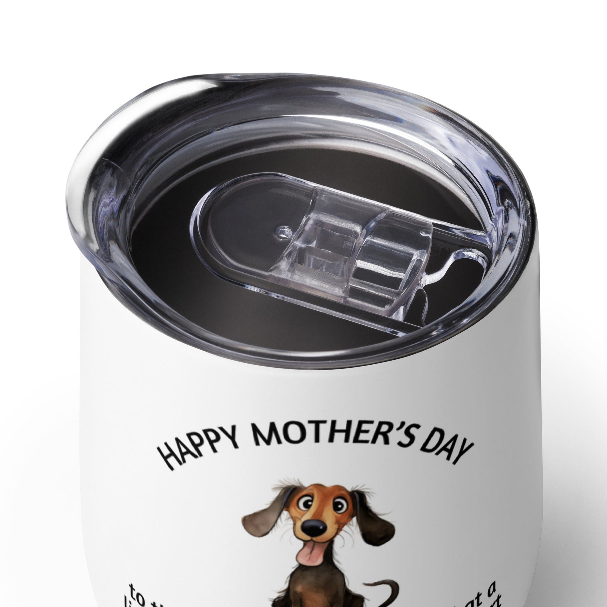 Pawsitively Perfect Mom - Dachshund Wine Tumbler - Real Rad Boutique