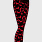 Dachshund in Radiant Red - Dachshund Yoga Leggings