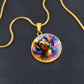 Prismatic Paws - Circle Pendant - Real Rad Boutique