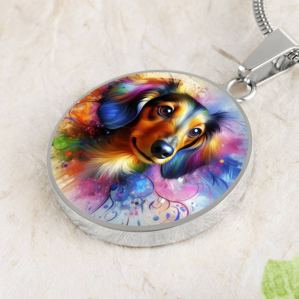 Prismatic Paws - Circle Pendant - Real Rad Boutique