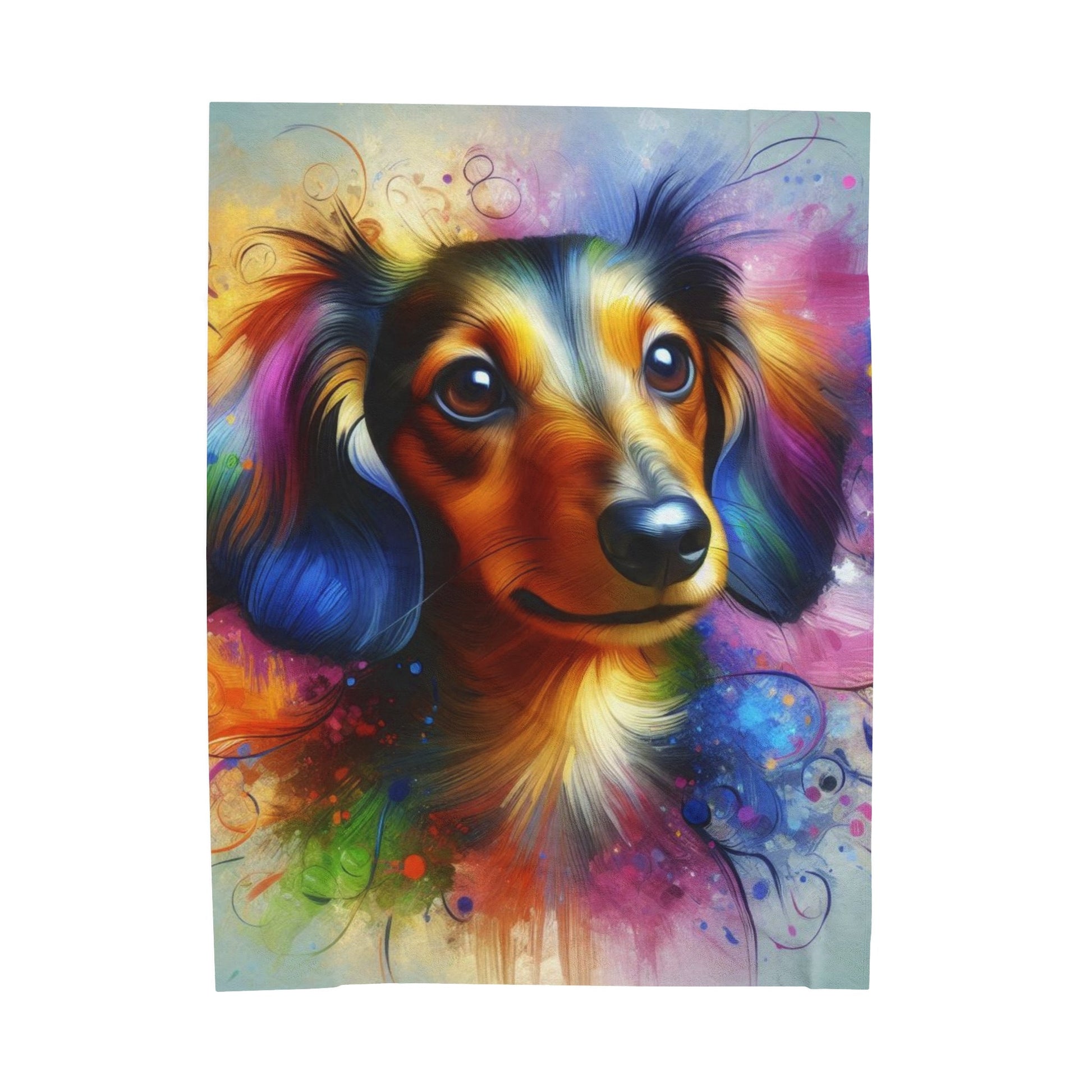 Prismatic Paws - Velveteen Plush Blanket - Real Rad Boutique