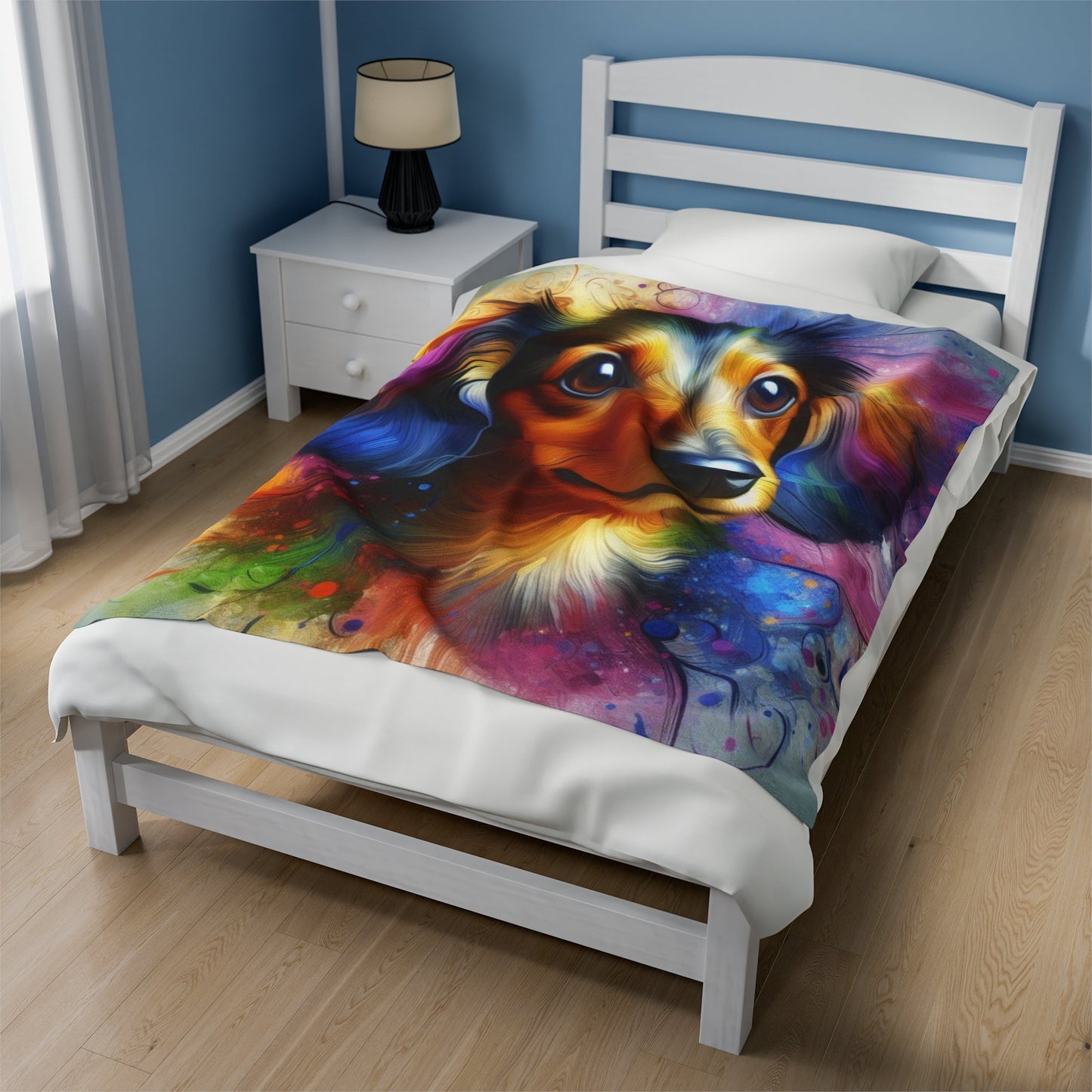 Prismatic Paws - Velveteen Plush Blanket - Real Rad Boutique