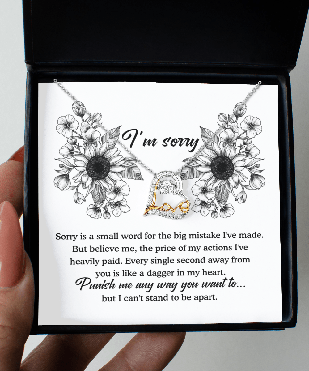 Profound Apology Card - Love Dancing Necklace - Real Rad Boutique