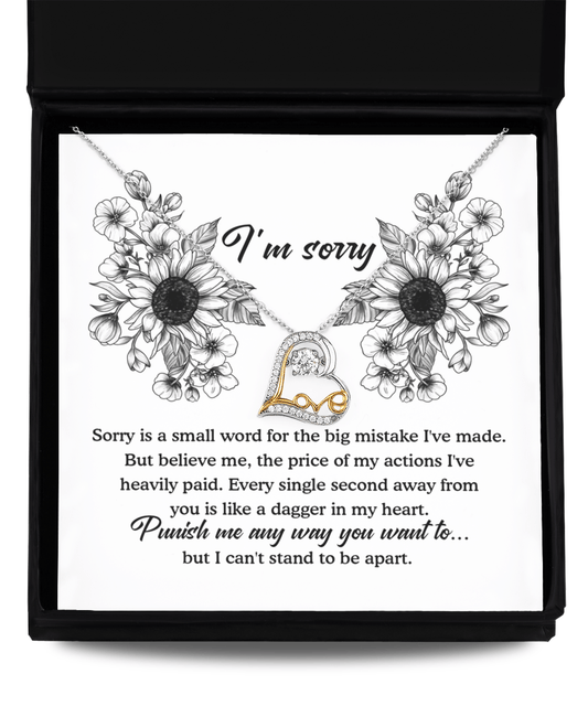 Profound Apology Card - Love Dancing Necklace - Real Rad Boutique