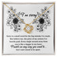 Profound Apology Card - Love Knot Necklace - Real Rad Boutique